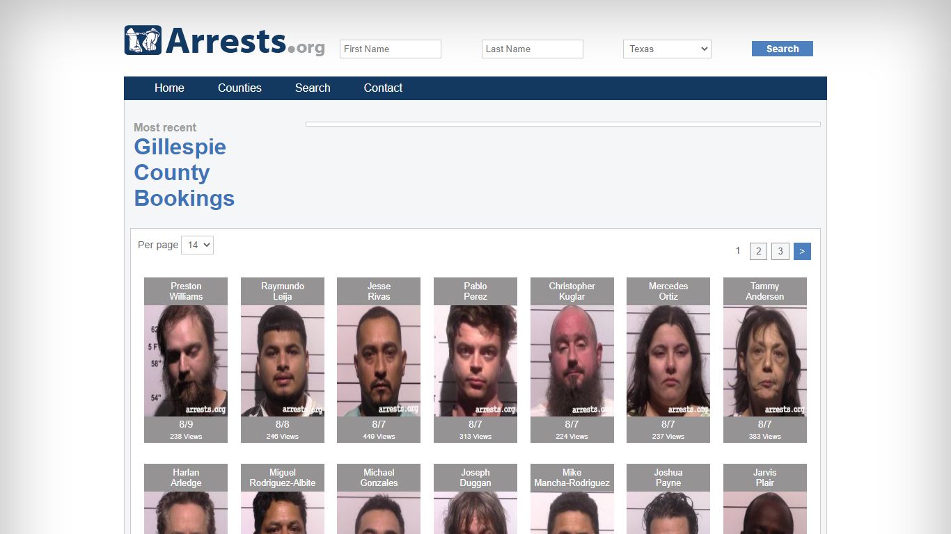 Gillespie County Arrests and Inmate Search